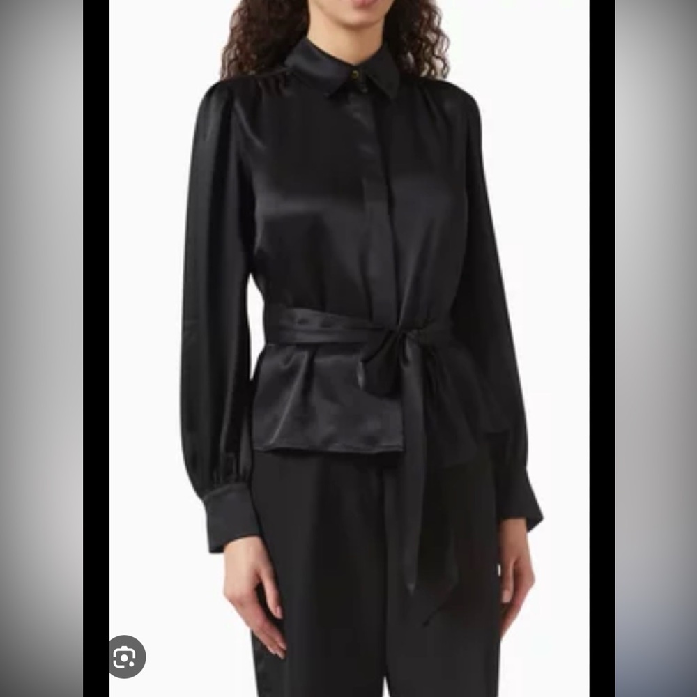 Toccin Black Silk Blouse